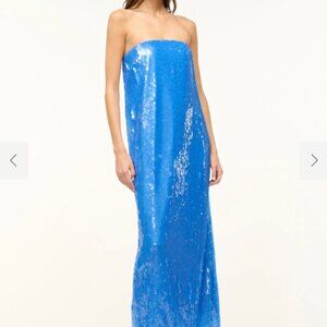 STAUD CASEY DRESS CORNFLOWER